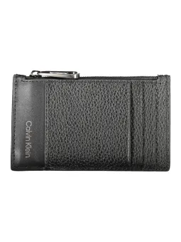 "Calvin Klein Herrenlederbrieftasche Nero – Eleganz pur"