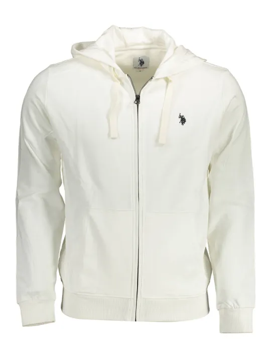 "U.S. POLO Startseite im Sale | US HERREN POLO SWEATSHIRT MIT REISSVERSCHLUSS WEIß online kaufen"|Planet-Deluxe