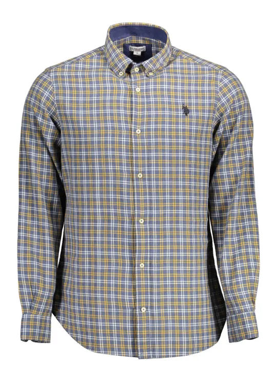 "U.S. POLO Hemden im Sale | US Polo Elegantes Langarmhemd Blau online kaufen"|Planet-Deluxe