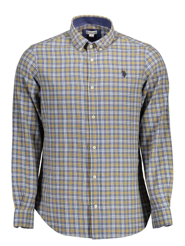 "U.S. POLO Hemden im Sale | US Polo Elegantes Langarmhemd Blau online kaufen"|Planet-Deluxe