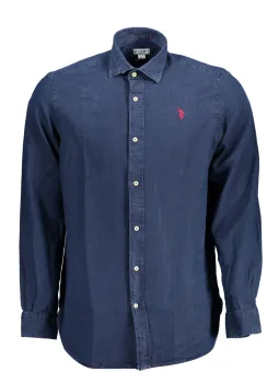 "US POLO Klassik Langarmhemd Blau – Eleganz & Stil"