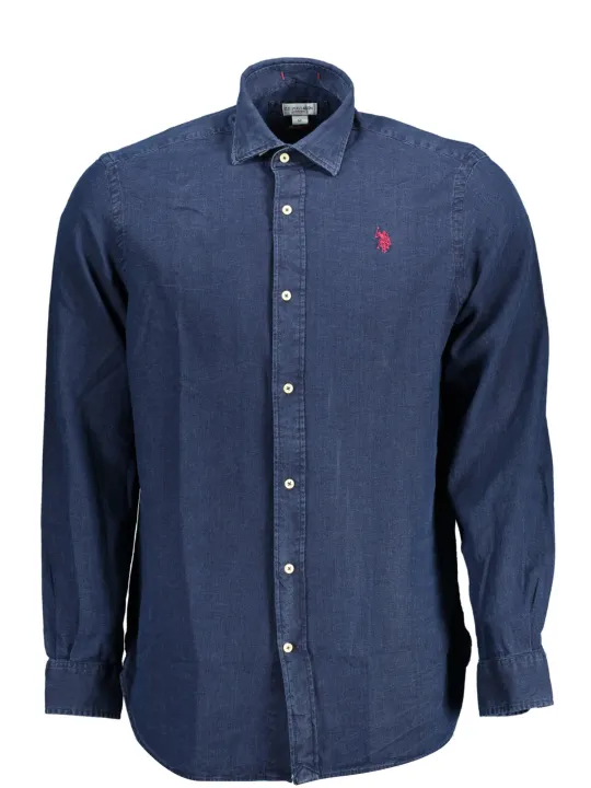 "U.S. POLO Hemden im Sale | US Polo Langarmhemd Blau Classic Fit online kaufen"|Planet-Deluxe