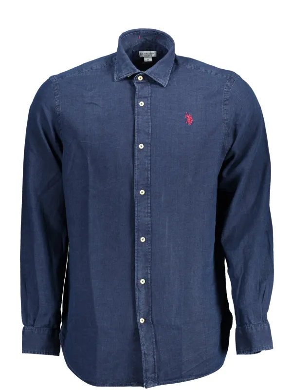 "U.S. POLO Hemden im Sale | US Polo Langarmhemd Blau Classic Fit online kaufen"|Planet-Deluxe