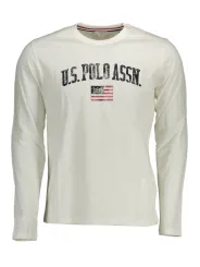"U.S. POLO T-Shirts im Sale | "US Polo Classic Weiß Langarmshirt" online kaufen"|Planet-Deluxe