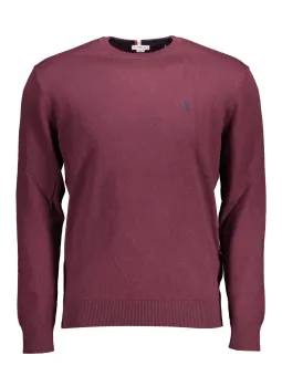 U.S. POLO Burgund Pullover mit edler Stickerei