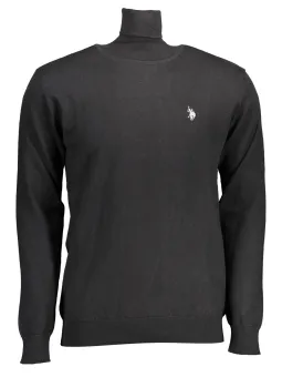 U.S. POLO Klassischer Rollkragenpullover - Eleganz in Nero