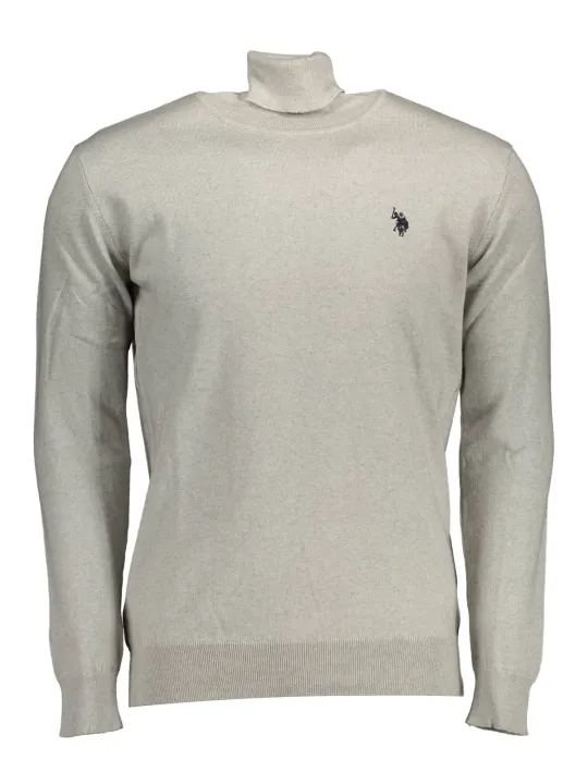 "U.S. POLO Startseite im Sale | GRAUES ROLLKRAGEN-POLOSHIRT FÜR US-MÄNNER online kaufen"|Planet-Deluxe