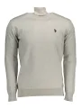 "U.S. POLO Startseite im Sale | GRAUES ROLLKRAGEN-POLOSHIRT FÜR US-MÄNNER online kaufen"|Planet-Deluxe