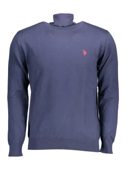 Klassischer US POLO Herren Rollkragenpullover Blau