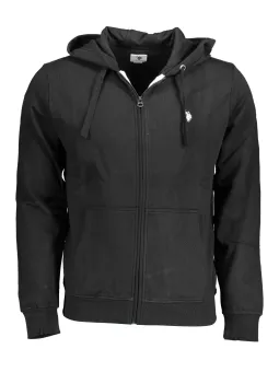 Klassischer U.S. POLO Kapuzenpullover Schwarz - Sweatshirt