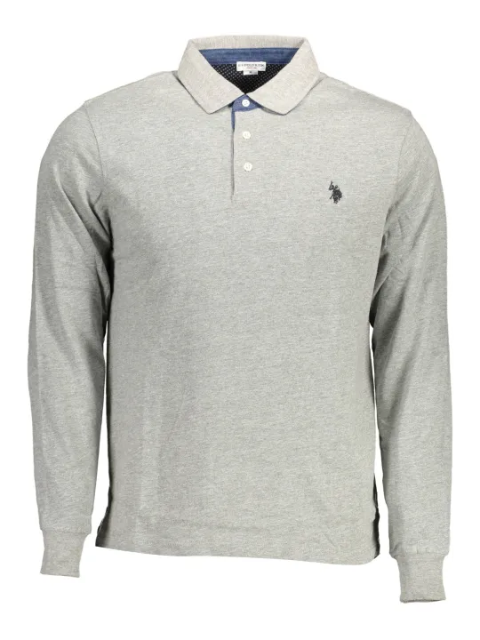"U.S. POLO Startseite im Sale | US POLO LANGARM POLOSHIRT HERREN GRAU online kaufen"|Planet-Deluxe
