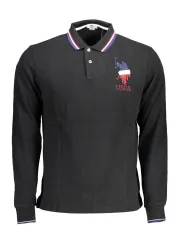 "U.S. POLO Poloshirts im Sale | US POLO HERREN LANGARM POLO SCHWARZ online kaufen"|Planet-Deluxe
