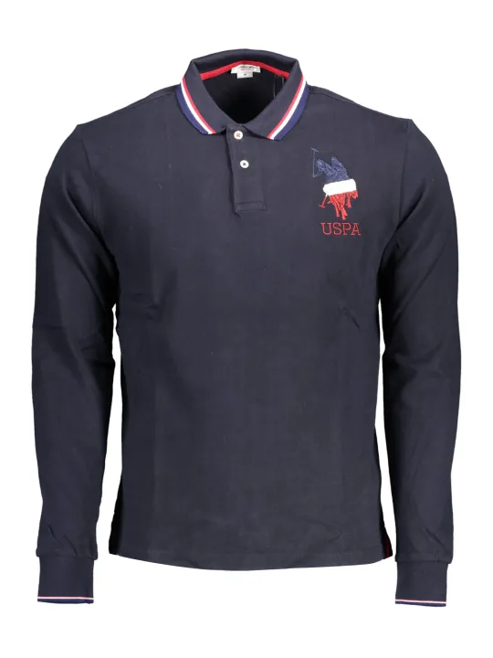 "U.S. POLO Startseite im Sale | US POLO BLAUES LANGARM-POLOSHIRT FÜR HERREN online kaufen"|Planet-Deluxe
