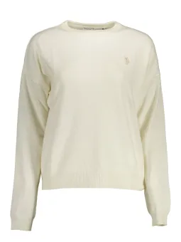 US Polo Classic Langarmshirt Bianco - Elegante Bluse