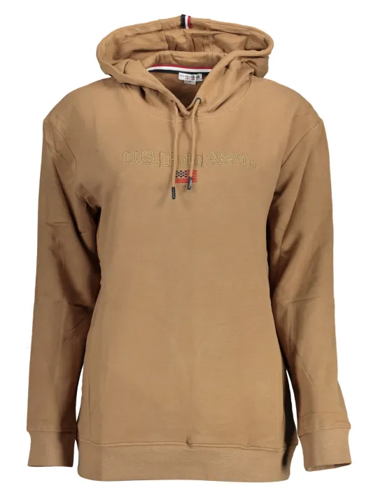 "U.S. POLO Sweatshirts im Sale | US POLO SWEATSHIRT OHNE REISSVERSCHLUSS DAMEN BRAUN online kaufen"|Planet-Deluxe