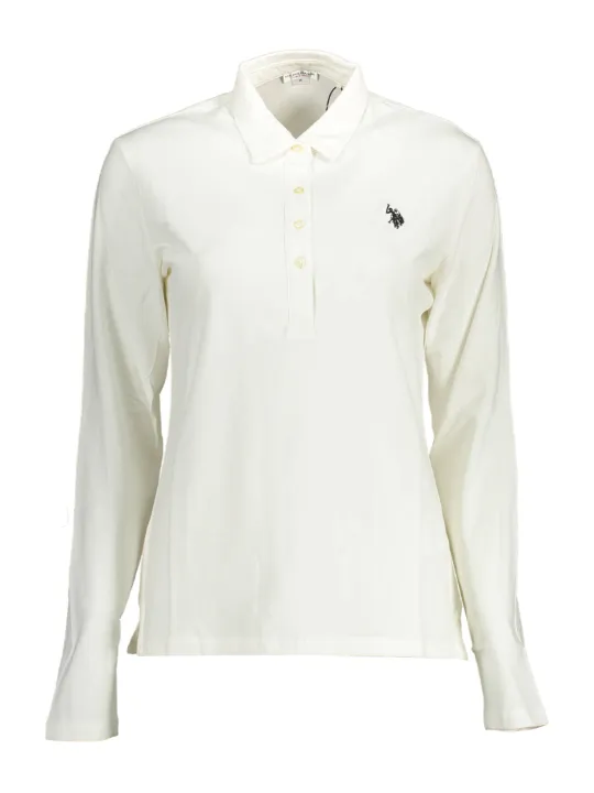 "U.S. POLO Startseite im Sale | US POLO LANGARM POLO SHIRT DAMEN WEISS online kaufen"|Planet-Deluxe