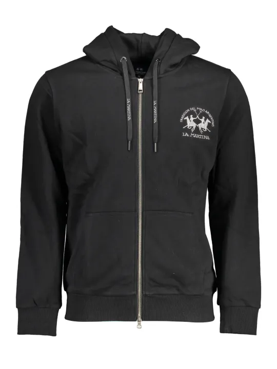 "LA MARTINA Sweatshirts im Sale | La Martina Eleganz Hoodie Schwarz online kaufen"|Planet-Deluxe
