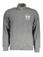 "LA MARTINA Sweatshirts im Sale | La Martina Graues Zip-Sweatshirt mit Stickerei online kaufen"|Planet-Deluxe