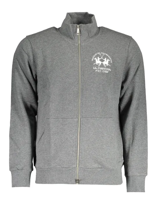 "LA MARTINA Startseite im Sale | GRAUES SWEATSHIRT MIT REISSVERSCHLUSS FÜR HERREN LA MARTINA online kaufen"|Planet-Deluxe
