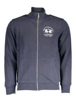 "LA MARTINA Marineblaues Sweatshirt mit Reißverschluss"