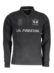 "LA MARTINA Poloshirts im Sale | LA MARTINA XMP305-JS005_NERO_09999 online kaufen"|Planet-Deluxe