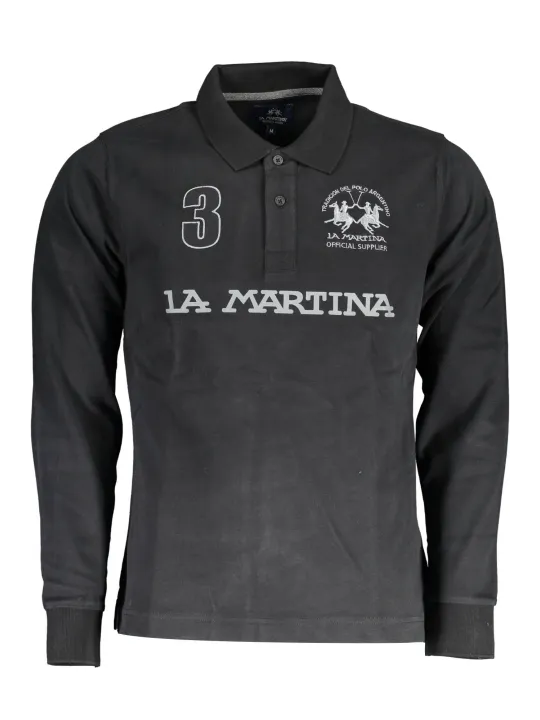"LA MARTINA Poloshirts im Sale | LA MARTINA XMP305-JS005_NERO_09999 online kaufen"|Planet-Deluxe