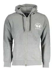 "LA MARTINA Sweatshirts im Sale | La Martina Grauer Kapuzenhoodie mit Kontrastdetails online kaufen"|Planet-Deluxe