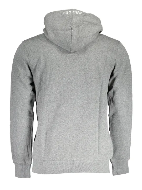 "LA MARTINA Sweatshirts im Sale | La Martina Grauer Kapuzenhoodie mit Kontrastdetails online kaufen"|Planet-Deluxe