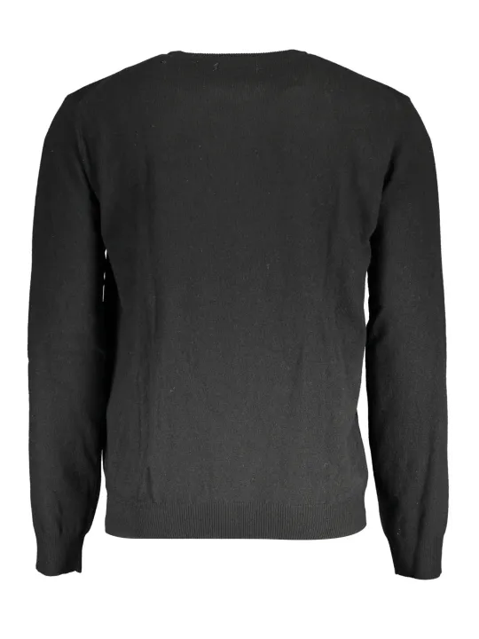 "LA MARTINA Pullover im Sale | "LA MARTINA Schwarzer Merino-Pullover" online kaufen"|Planet-Deluxe