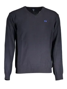 Zeitloser LA MARTINA V-Pullover mit Logo-Stickerei