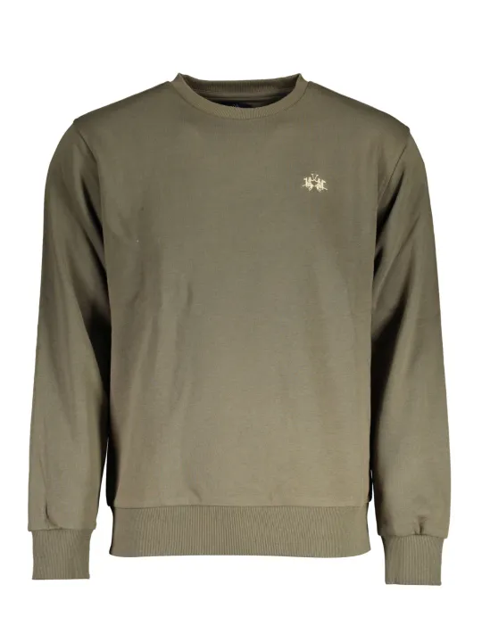 "LA MARTINA Sweatshirts im Sale | LA MARTINA GRÜNES SWEATSHIRT FÜR HERREN OHNE REISSVERSCHLUSS online kaufen"|Planet-Deluxe