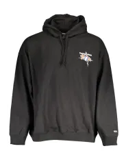"Tommy Hilfiger Sweatshirts im Sale | Tommy Hilfiger Klassik Hoodie Schwarz Baumwolle Nachhaltig online kaufen"|Planet-Deluxe