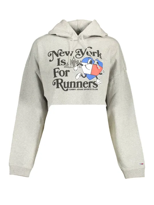 "Tommy Hilfiger Startseite im Sale | TOMMY HILFIGER SWEATSHIRT OHNE REISSVERSCHLUSS DAMEN GRAU online kaufen"|Planet-Deluxe