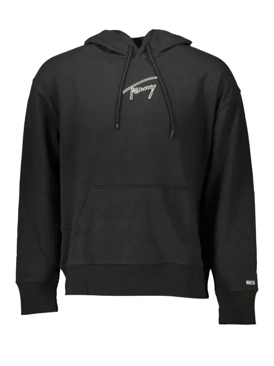 "Tommy Hilfiger Sweatshirts im Sale | Tommy Hilfiger Hoodie Schwarz Nachhaltig Recycelt online kaufen"|Planet-Deluxe