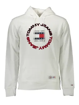 "Tommy Hilfiger Weißes Kapuzen-Sweatshirt - Stylisch & Bequem"