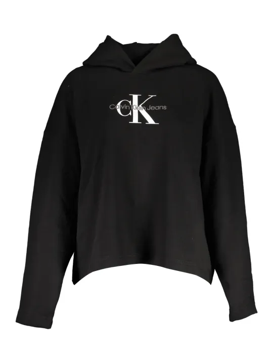 "Calvin Klein Startseite im Sale | CALVIN KLEIN DAMEN SWEATSHIRT OHNE REISSVERSCHLUSS SCHWARZ online kaufen"|Planet-Deluxe