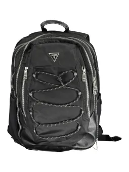 GUESS JEANS Rucksack Nero aus recyceltem Nylon