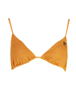 "Karl Lagerfeld Triangel-Badeanzug – Luxus in Leuchtend Orange"