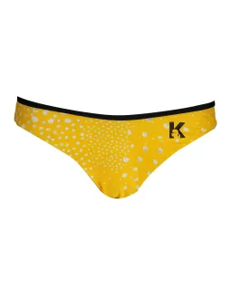 Stylische Karl Lagerfeld Badehose Gelb mit Punkten