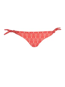 Karl Lagerfeld Roter Badeslip mit Pferdegeschirr-Muster