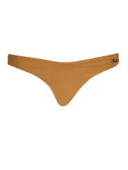 "Karl Lagerfeld Beachwear Badeanzüge & Bikinis im Sale | **Luxuriöser Karl Lagerfeld Badeslip in Edlem Braun – KL22WBT01 MARRONE BROWN** online kaufen"|Planet-Deluxe