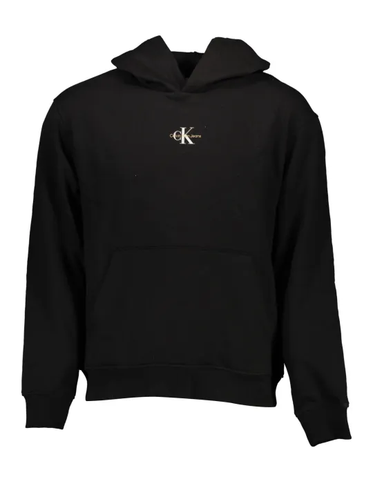 "Calvin Klein Sweatshirts im Sale | Calvin Klein Klassik Langarm Hoodie Schwarz online kaufen"|Planet-Deluxe
