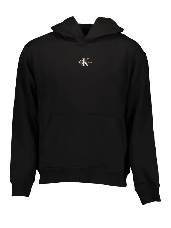 "Calvin Klein Sweatshirts im Sale | Calvin Klein Klassik Langarm Hoodie Schwarz online kaufen"|Planet-Deluxe