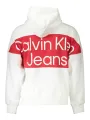 "Calvin Klein Sweatshirts im Sale | Calvin Klein Weißer Logo-Sweater mit Kapuze und Tasche online kaufen"|Planet-Deluxe