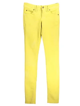 "JOHN GALLIANO Slim Fit Damenjeans – Gelb & Stilvoll"