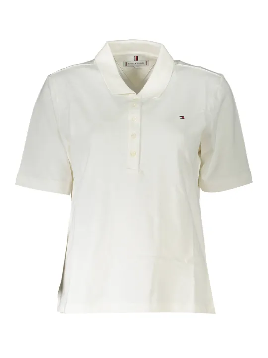 "Tommy Hilfiger Startseite im Sale | TOMMY HILFIGER POLO KURZARM DAMEN WEIß online kaufen"|Planet-Deluxe