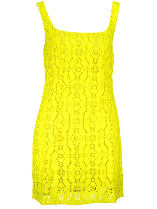"Desigual Kleider im Sale | "Desigual Sonnenstrahl Kleid Gelb" online kaufen"|Planet-Deluxe