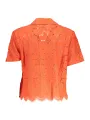 "Desigual Hemden im Sale | Desigual Sommer-Bluse V-Ausschnitt Orange online kaufen"|Planet-Deluxe
