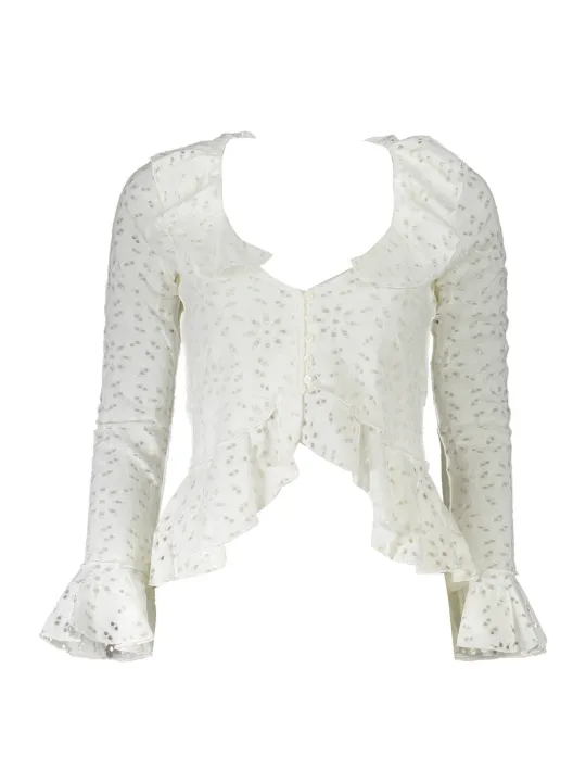 "Desigual Hemden im Sale | Desigual Bluse mit Kontrastdetails und V-Ausschnitt online kaufen"|Planet-Deluxe