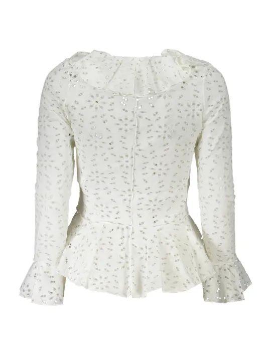 "Desigual Hemden im Sale | Desigual Bluse mit Kontrastdetails und V-Ausschnitt online kaufen"|Planet-Deluxe